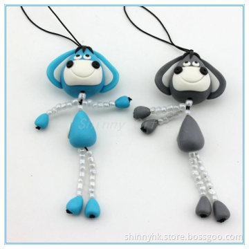Lovely cartoon design plastic 3D key chain cheaper giveaway gifts